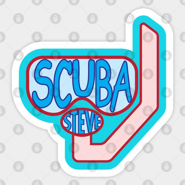 Scuba Steve Sticker by Midwestern Dressing